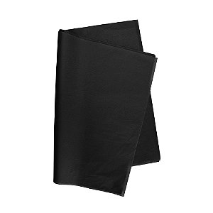 Papel De Seda Preto 48x60cm 20g Pct/100 V.M.P.