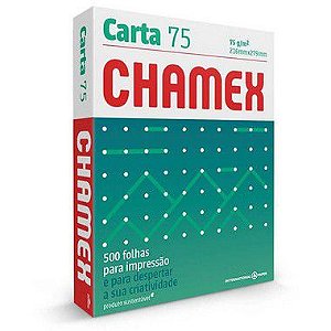 Papel Sulfite Chamex Carta 75g - 500 Folhas
