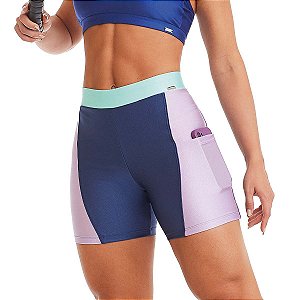 Short Fitness Feminino Colors Azul CAJUBRASIL