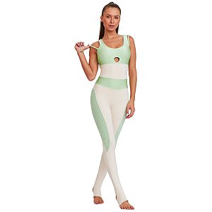 Macacão Fitness Branco NZ Performance CAJUBRASIL - Euforia - Moda