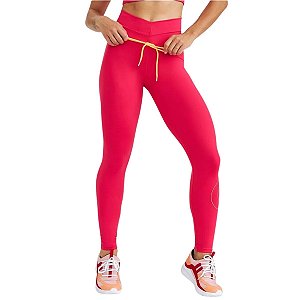 Calça Legging NZ Com Cadarço e Silk Pink Magenta CAJUBRASIL