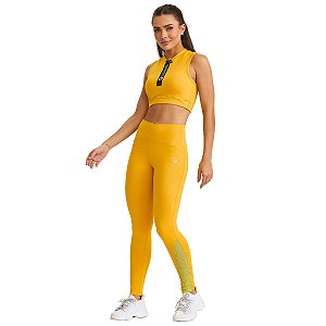 Conjunto NZ Zíper Cós Invisível e Tela Amarelo Mel CAJUBRASIL