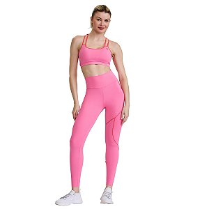 Conjunto Hyper Alças Duplas Silk Rosa Pop CAJUBRASIL