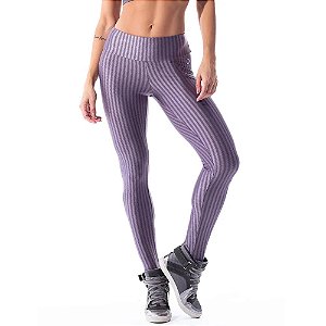 Calça Legging Fusô Zig Roxo Alquimia VESTEM