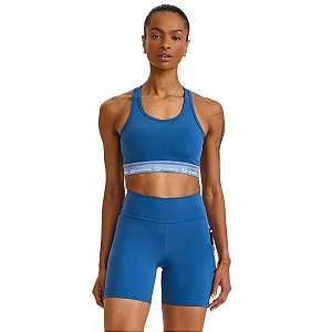 Conjunto NP Top Nadador Bermuda Bolso Duplo Azul CAJUBRASIL