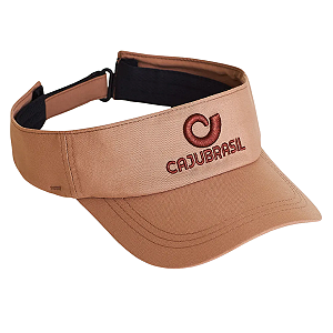 Viseira Com Regulagem Bege Chocolate CAJUBRASIL