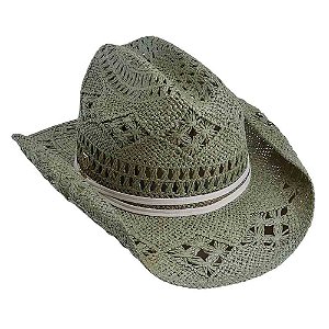 Chapéu Cowboy de Areia Toyo Verde Caqui Manly
