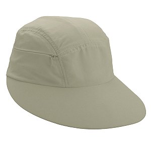 Viseira de Tecido com Zíper U.V. Areia MANLY