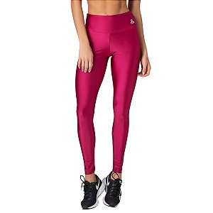 Calça legging Atlanta Essencial Cós Largo Brilho Marsala M&C