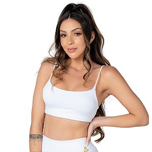 Top Fitness Training Alças Finas Branco M&C
