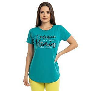 Blusa T-Shirt Alongada Laufen Verde ZERO AÇUCAR