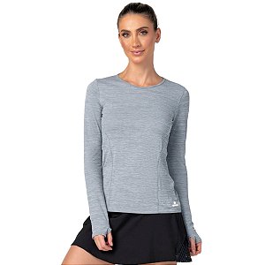 Blusa Manga Longa Laufen com Dedinho Mescla ZERO AÇUCAR