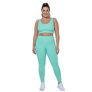 Conjunto Plus Size Comfy Time Less Verde Detox CAJUBRASIL