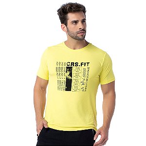 Camiseta Masculina Dry Fit Skinfit CRS Verde Limão ZERO AÇUCAR