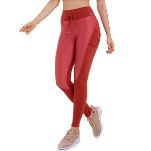 Calça Legging NZ Gorgeous Rosa CAJUBRASIL - Euforia - Moda Fitness e Praia