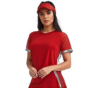 Blusa T-Shirt Feminina Powerful Vermelha CAJUBRASIL