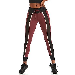 Calça Legging Emana Emotion Bordô CAJUBRASIL