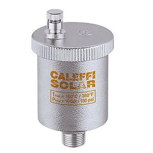 250041 Purgador de ar 1/2" 180°C, descarga máx. 5 bar, CALEFFI SOLAR