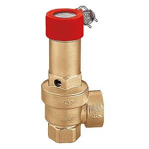 527 Válvula segurança CE INAIL, FF 1/2", descarga 3/4" CALEFFI