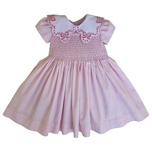 Vestido Infantil de Festa Casinha de abelha Pérola - Rosa