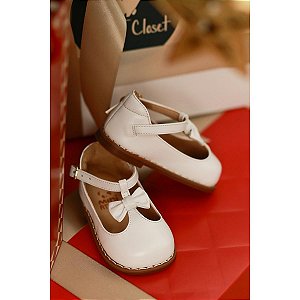 Sapato Boneca Infantil - Conforto e Estilo em Couro Branco ...