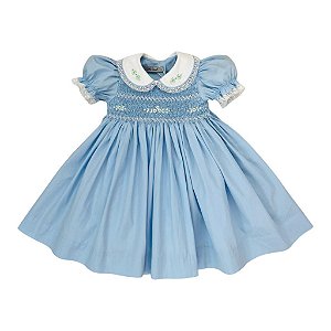 Vestido Infantil Casinha de Abelha Charlotte - Azul