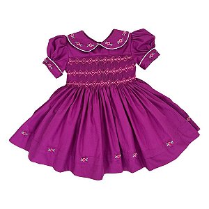 Vestido Infantil Sophie - Fucsia