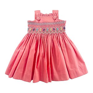 Vestido Infantil Lizzie - Coral