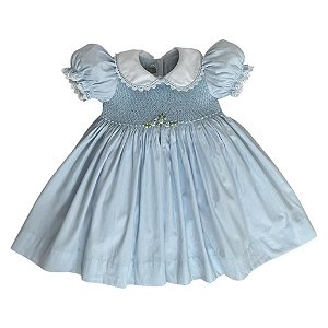 Vestido Infantil Casinha de Abelha Isabel - Azul