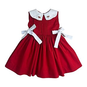 Vestido De Natal Infantil Vermelho - Magnólia