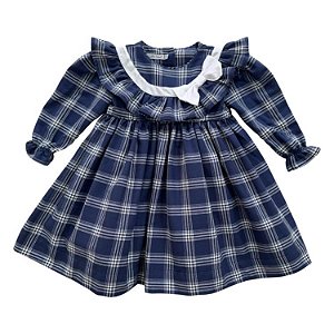 Vestido Infantil Maria - Vichy Azul
