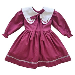 Vestido Infantil Tereza - Fucsia