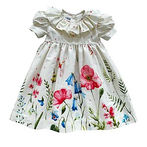 Vestido Infantil Libelula - Floral