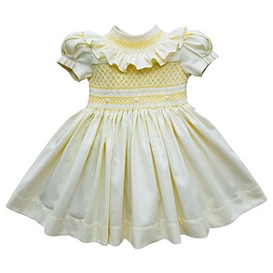 Vestido Infantil Casinha de Abelha Leonora - Amarelo