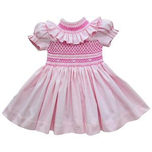 Vestido Infantil Casinha de Abelha Leonora - Rosa