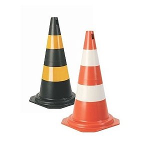 CONES DE SINALIZAÇÃO RÍGIDO 50 CM