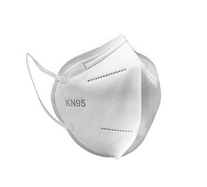 Mascara de proteção KN95 - Branca - 5 unidades