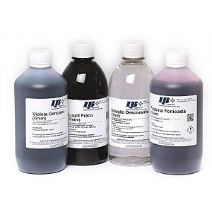 Conjunto Para Coloração De Gram 4x500ml - Laborclin