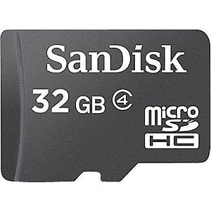 Cartão de Memória 32GB MicroSD Classe 4 - SanDisk