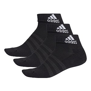 Meia Adidas Cano Baixo Cush Kit c/ 3 pares