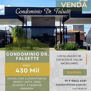 Casa à Venda No Condomínio Dr Falsetti, Estiva Gerbi
