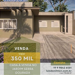 CASA NO SERRA DOURADA, MOGI GUAÇU-SP