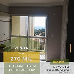 APARTAMENTO À VENDA, HORTOLÂNDIA - SP