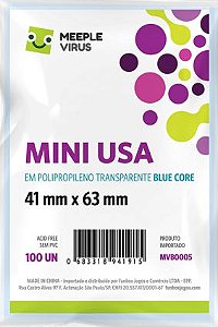 Sleeve Mini USA 41x63 mm - Blue Core