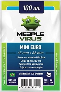 Sleeve Mini Euro 45x68 mm - Meeple Virus
