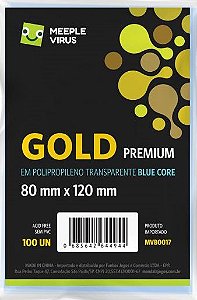 Sleeve Gold 80x120 mm - Blue Core Premium