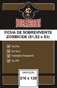 Sleeve Customizado Zombicide 210x120 mm - Bucaneiros