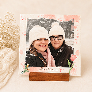 Azulejo Mãe personalizado com Foto e Nome 15x15cm