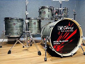 Bateria Odery Equalizer Dark Green Ocean 20" 10" 12" 14" 16" Shellpack