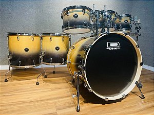 Bateria D One Fusion Natural Sunburst 22" 8" 10" 12" 14" 16" Shellpack